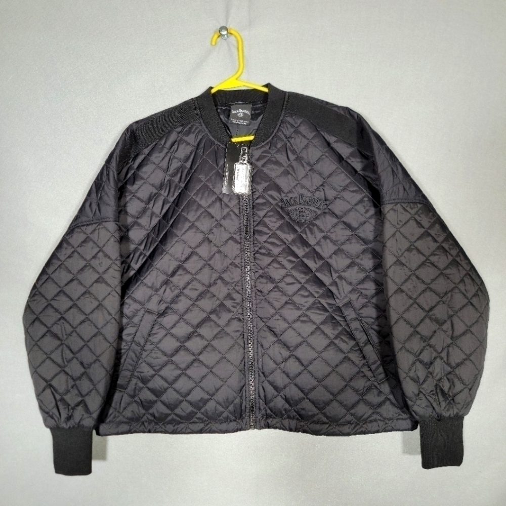 NWT Mercer + Mettle Womens Jack Daniels Quilted Puffer Jacket Size XL